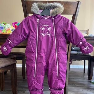 NEW Oshkosh winter suit purple size 6-9months